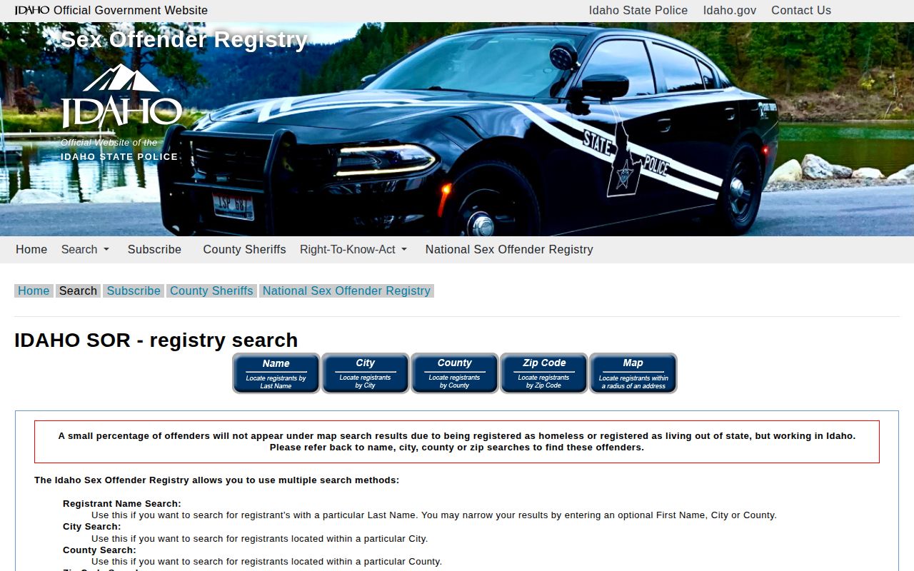 Nez Perce County released inmate mugshot registry search limits